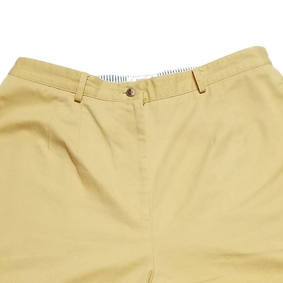 VINTAGE 90s Talbots Yellow High Rise Mom Shorts - Picture 3 of 8